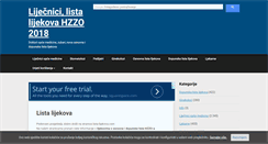 Desktop Screenshot of lista-lijekova.com