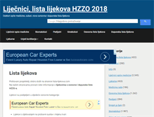 Tablet Screenshot of lista-lijekova.com